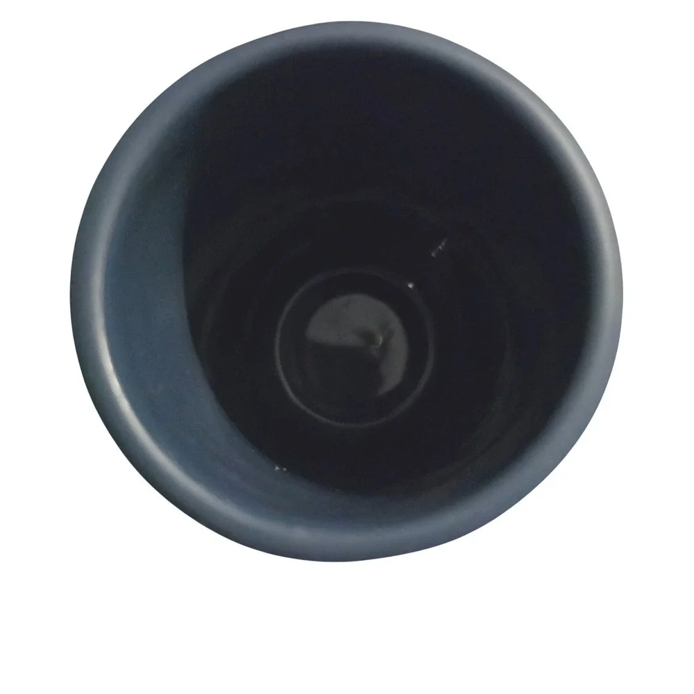 Mette Ditmer Denmark Lotus Toothbrush Holder Teal Matte Ceramic Tumbler